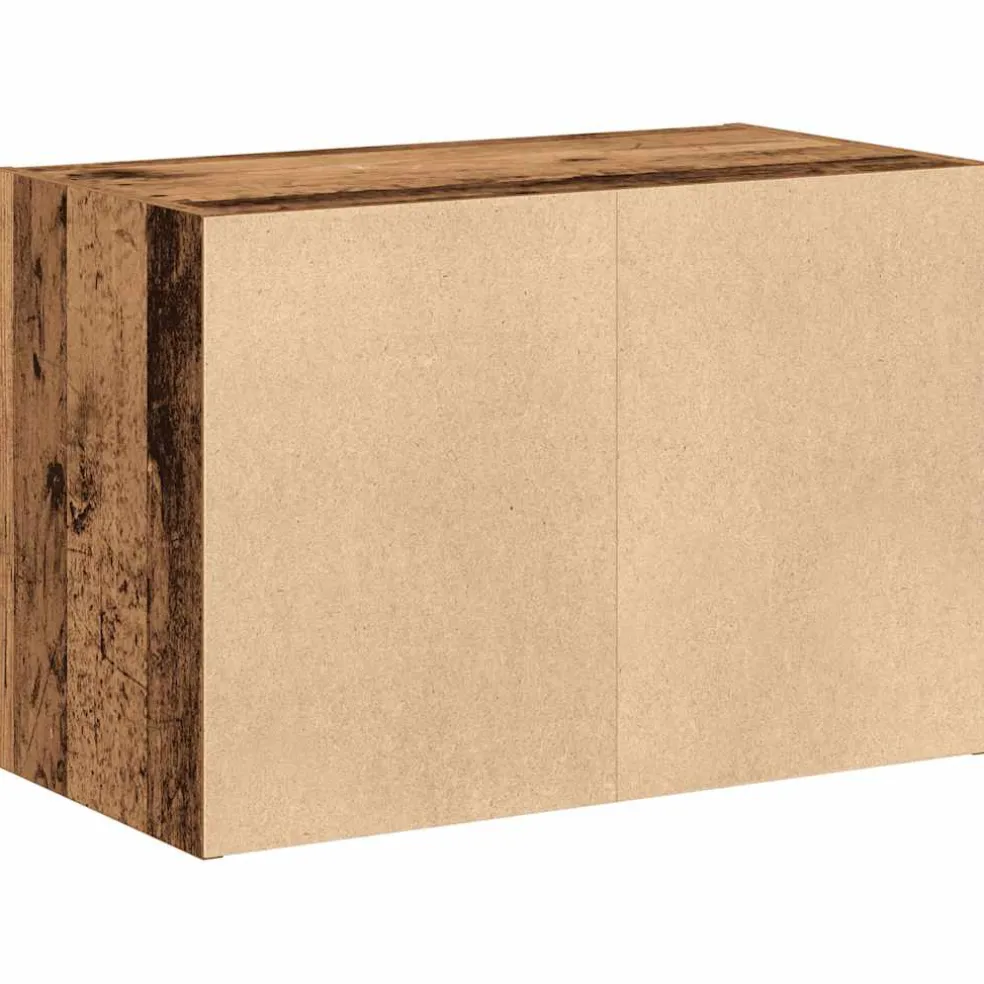 vidaXL Kast met 2 lades 60x31x40 cm bewerkt hout oud houtkleurig