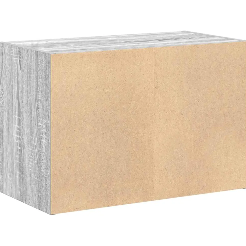 vidaXL Kast met 2 lades 60x31x40 cm bewerkt hout grijs sonoma eiken