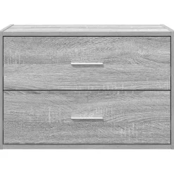 vidaXL Kast met 2 lades 60x31x40 cm bewerkt hout grijs sonoma eiken