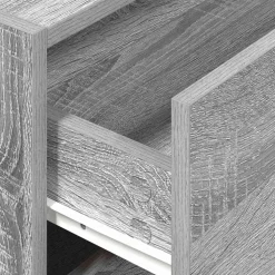 vidaXL Kast met 2 lades 60x31x40 cm bewerkt hout grijs sonoma eiken