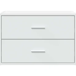 vidaXL Kast met 2 lades 60x31x40 cm bewerkt hout wit