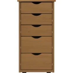 vidaXL Kast 34 x 39 x 61,5 cm Massief Vurenhout Honingbruin