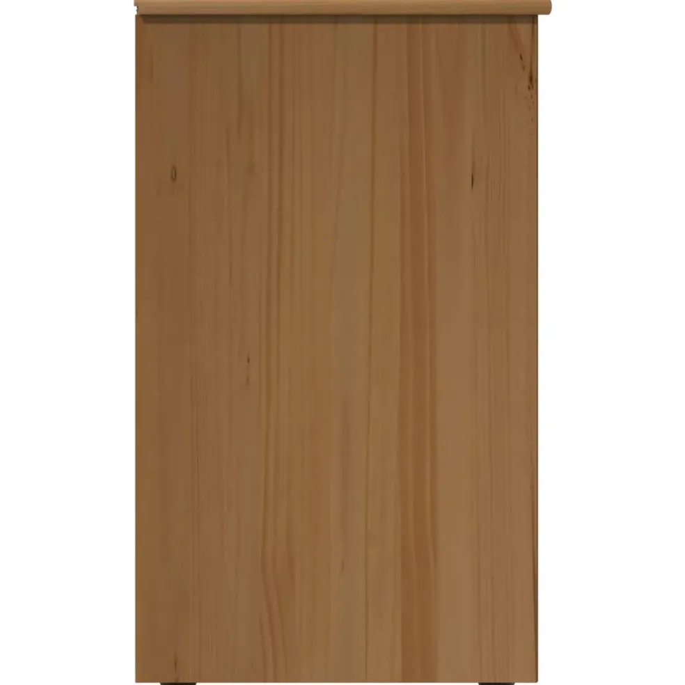 vidaXL Kast 34 x 39 x 61,5 cm Massief Vurenhout Honingbruin