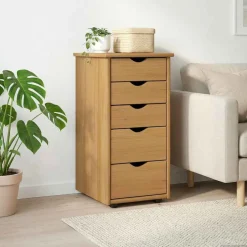 vidaXL Kast 34 x 39 x 61,5 cm Massief Vurenhout Honingbruin