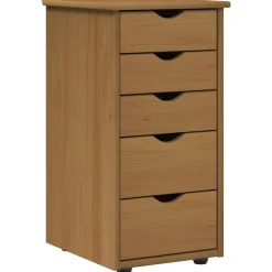 vidaXL Kast 34 x 39 x 61,5 cm Massief Vurenhout Honingbruin