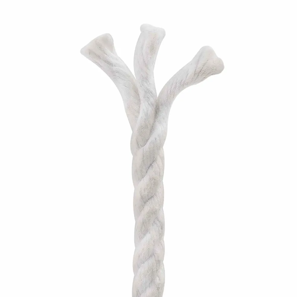 vidaXL Katoen Touw 2 st 2 mm 100 m Wit 100% Katoen
