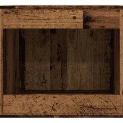 vidaXL Kattenbakkast 47x59x42 cm bewerkt hout oud houtkleurig