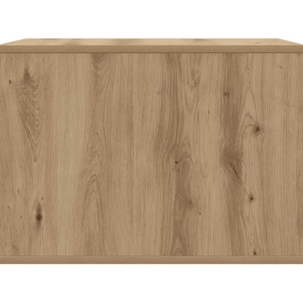 vidaXL Kattenbakkast 47x59x42 cm bewerkt hout artisanaal eikenkleurig