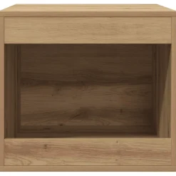 vidaXL Kattenbakkast 47x59x42 cm bewerkt hout artisanaal eikenkleurig