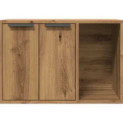 vidaXL Kattenbakkast 60x40x40 cm bewerkt hout artisanaal eikenkleurig
