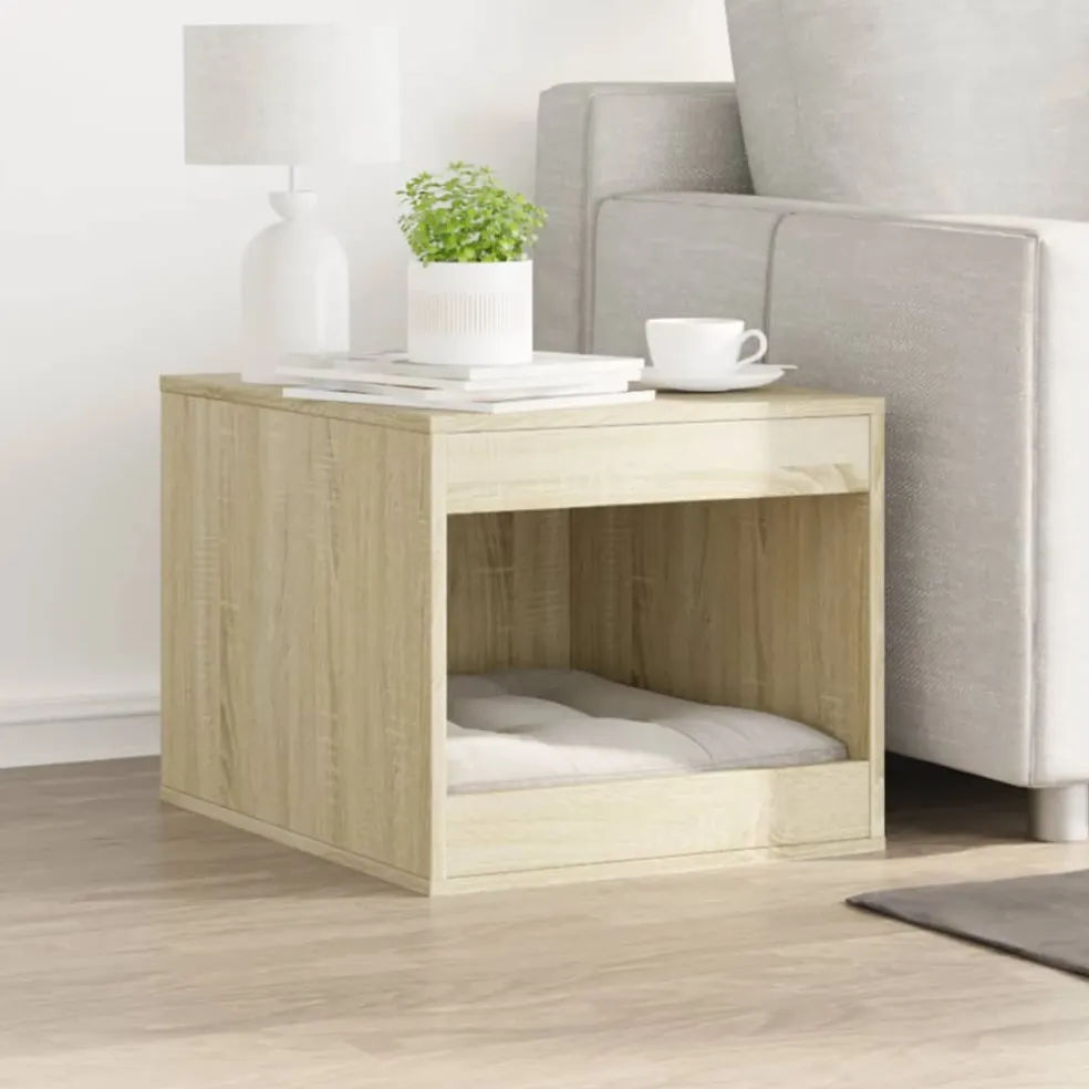 vidaXL Kattenbakkast 47x59x42 cm bewerkt hout sonoma eikenkleurig