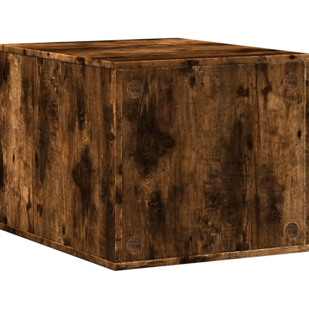 vidaXL Kattenbakkast 47x59x42 cm bewerkt hout gerookt eikenkleurig
