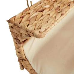 vidaXL Kattenbed met kussen 37x20x20 cm waterhyacint