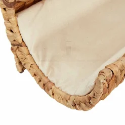 vidaXL Kattenbed met kussen 37x20x20 cm waterhyacint