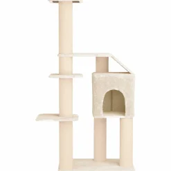 vidaXL Kattenboom met sisal krabpalen Crèmekleurig 183 cm