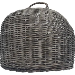 vidaXL Kattendrager 45x35x35 cm natuurlijk wilgenhout grijs