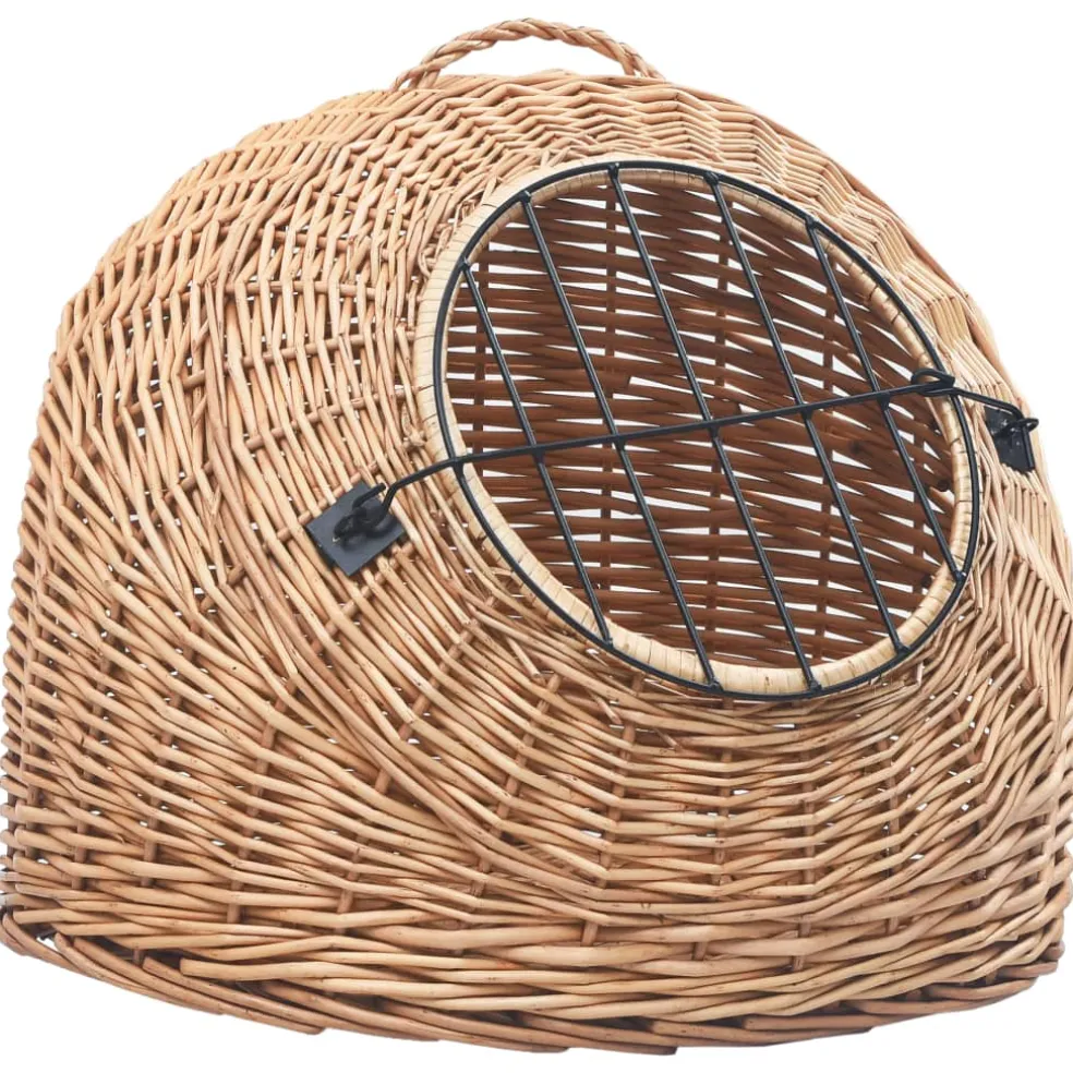 vidaXL Kattendrager 60x45x45 cm natuurlijk wilgenhout