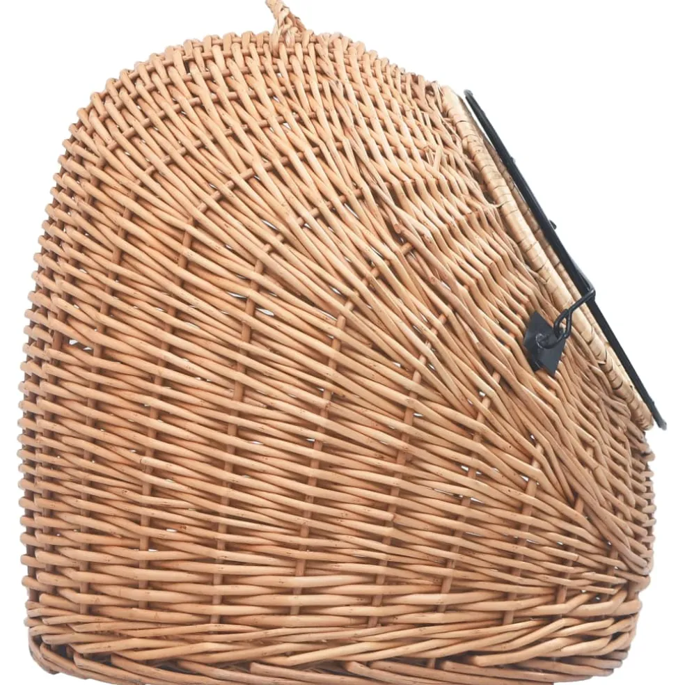 vidaXL Kattendrager 60x45x45 cm natuurlijk wilgenhout