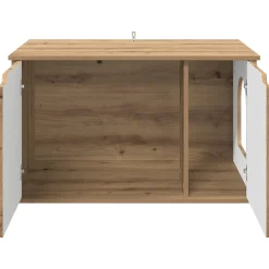 vidaXL Kattenhuis Ambachtelijk eiken 85 x 55 x 50,5 cm Bewerkt hout