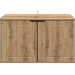 vidaXL Kattenhuis Ambachtelijk eiken 85 x 55 x 50,5 cm Bewerkt hout
