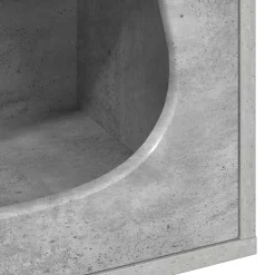 vidaXL Kattenhuis Beton 42,5 x 40 x 53,5 cm Bewerkt hout