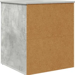 vidaXL Kattenhuis Beton 53 x 52 x 62 cm Bewerkt hout