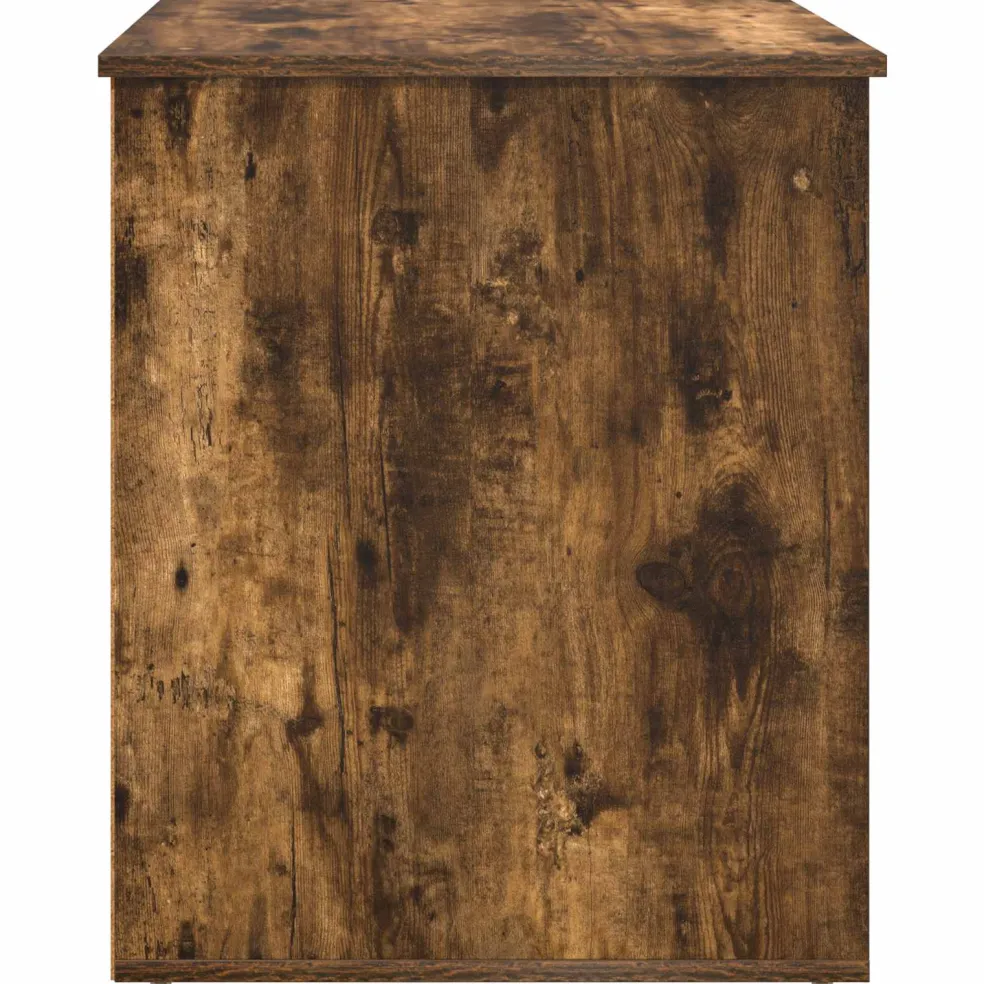 vidaXL Kattenhuis Gerookt eiken 53 x 52 x 62 cm Bewerkt hout