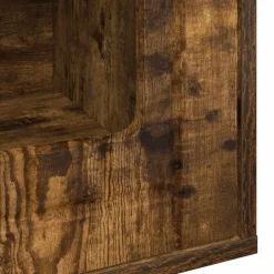 vidaXL Kattenhuis Gerookt eiken 53 x 52 x 62 cm Bewerkt hout