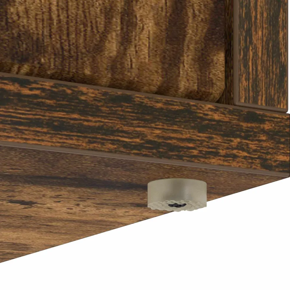 vidaXL Kattenhuis Gerookt eiken 53 x 52 x 62 cm Bewerkt hout