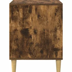 vidaXL Kattenhuis Gerookt eiken 42,5 x 40 x 53 cm Bewerkt hout