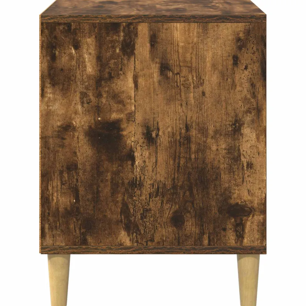 vidaXL Kattenhuis Gerookt eiken 42,5 x 40 x 53 cm Bewerkt hout