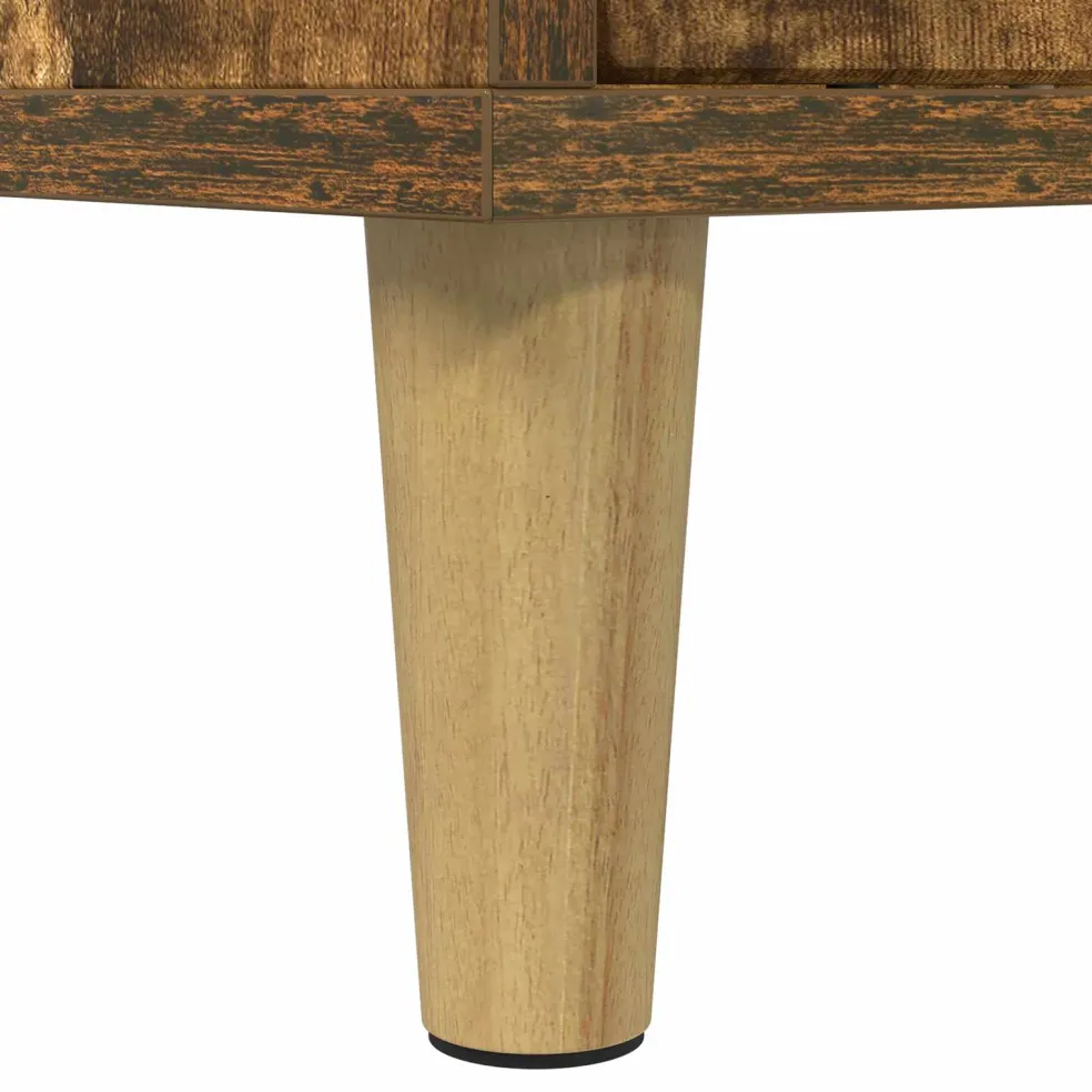 vidaXL Kattenhuis Gerookt eiken 42,5 x 40 x 53 cm Bewerkt hout