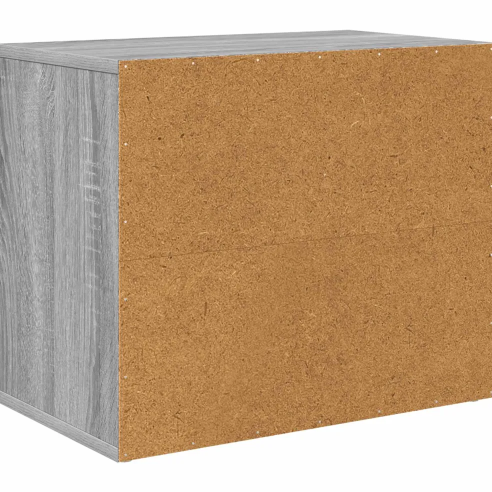 vidaXL Kattenhuis Grijs Sonoma 51 x 30 x 42,5 cm Bewerkt hout