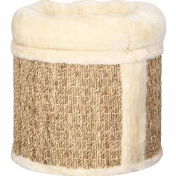 vidaXL Kattenhuis met luxe kussen 33 cm zeegras