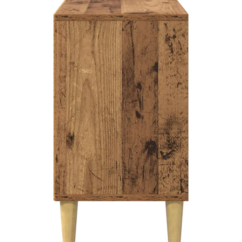 vidaXL Kattenhuis Oud hout 51 x 30 x 52 cm Bewerkt hout