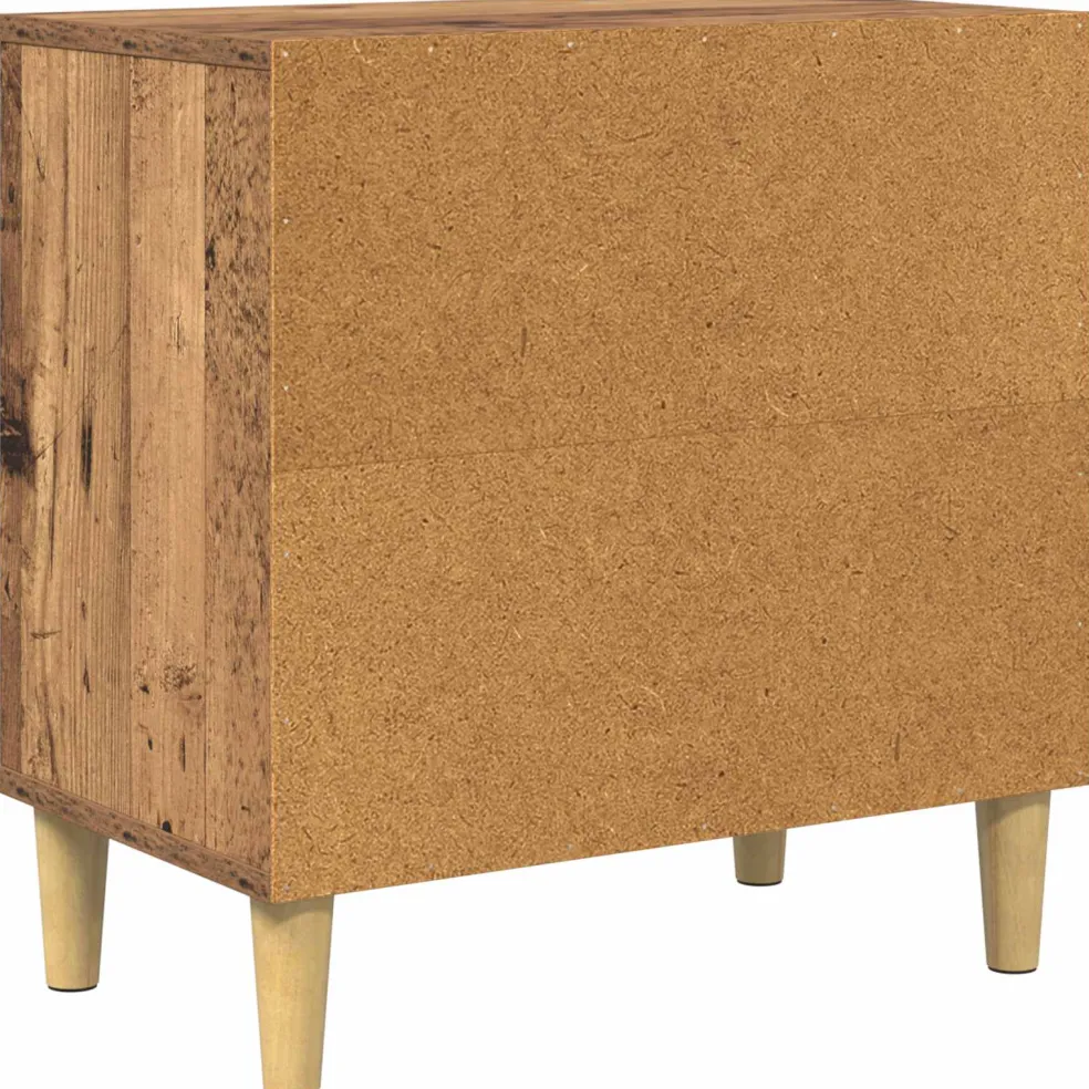 vidaXL Kattenhuis Oud hout 51 x 30 x 52 cm Bewerkt hout