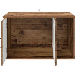 vidaXL Kattenhuis Oud hout 85 x 55 x 50,5 cm Bewerkt hout