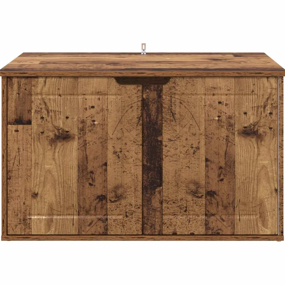 vidaXL Kattenhuis Oudhout 85 x 55 x 50,5 cm Bewerkt hout