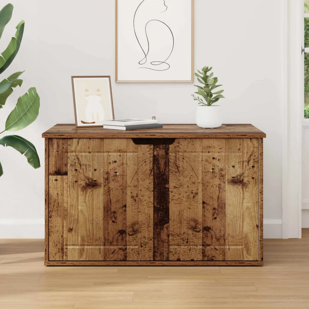 vidaXL Kattenhuis Oudhout 85 x 55 x 50,5 cm Bewerkt hout