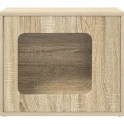vidaXL Kattenhuis Sonoma Eiken 51 x 30 x 42,5 cm Bewerkt hout