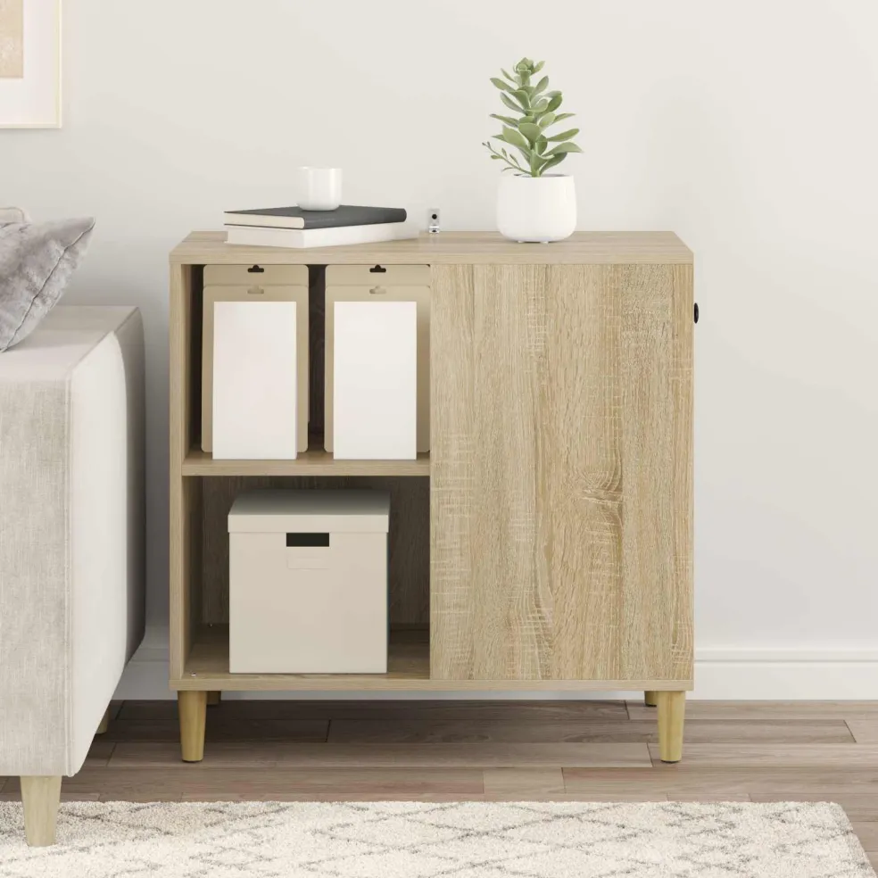 vidaXL Kattenhuis Sonoma Eiken 72 x 42,5 x 70 cm Bewerkt hout