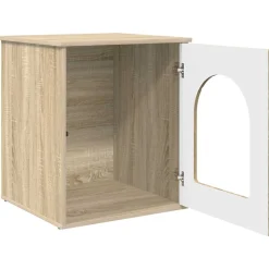 vidaXL Kattenhuis Sonoma 53 x 52 x 62 cm Bewerkt hout
