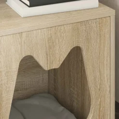 vidaXL Kattenhuis Sonoma 42,5 x 40 x 53,5 cm Bewerkt hout