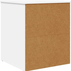 vidaXL Kattenhuis Wit 53 x 52 x 62 cm Bewerkt hout