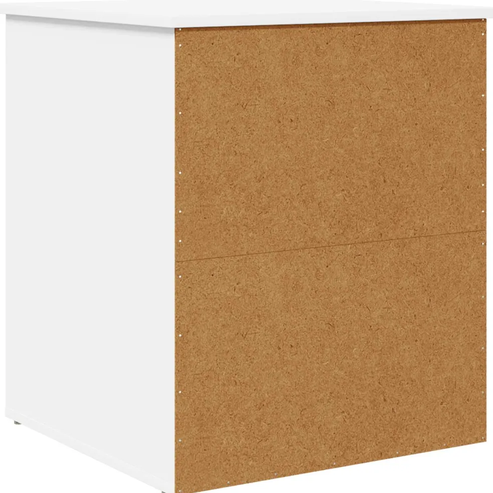 vidaXL Kattenhuis Wit 53 x 52 x 62 cm Bewerkt hout