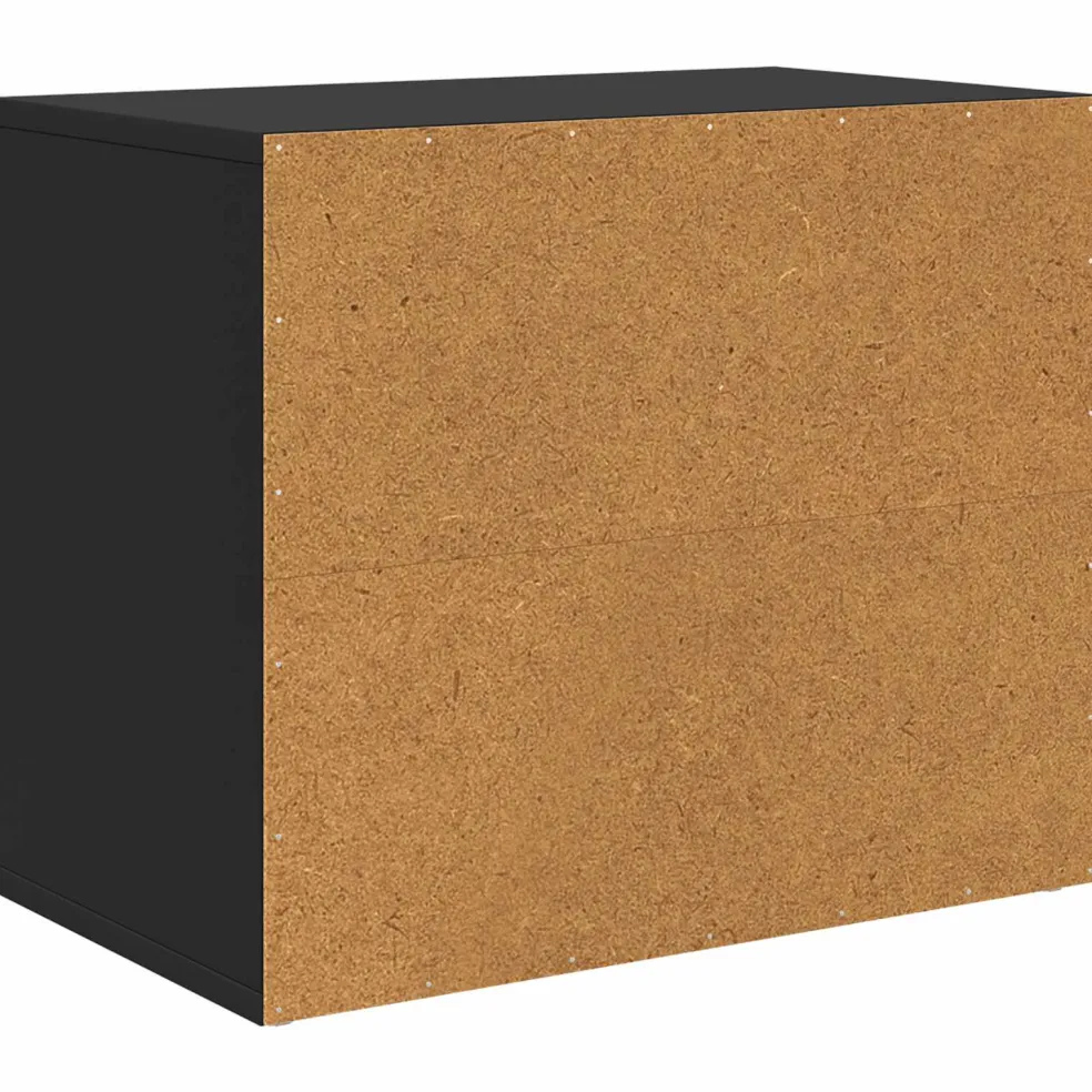 vidaXL Kattenhuis Zwart 51 x 30 x 42,5 cm Bewerkt hout
