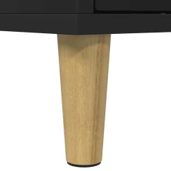 vidaXL Kattenhuis Zwart 51 x 30 x 52 cm Bewerkt hout