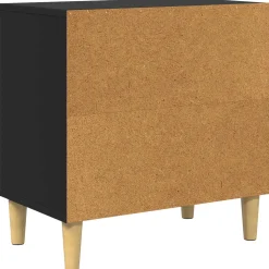 vidaXL Kattenhuis Zwart 51 x 30 x 52 cm Bewerkt hout