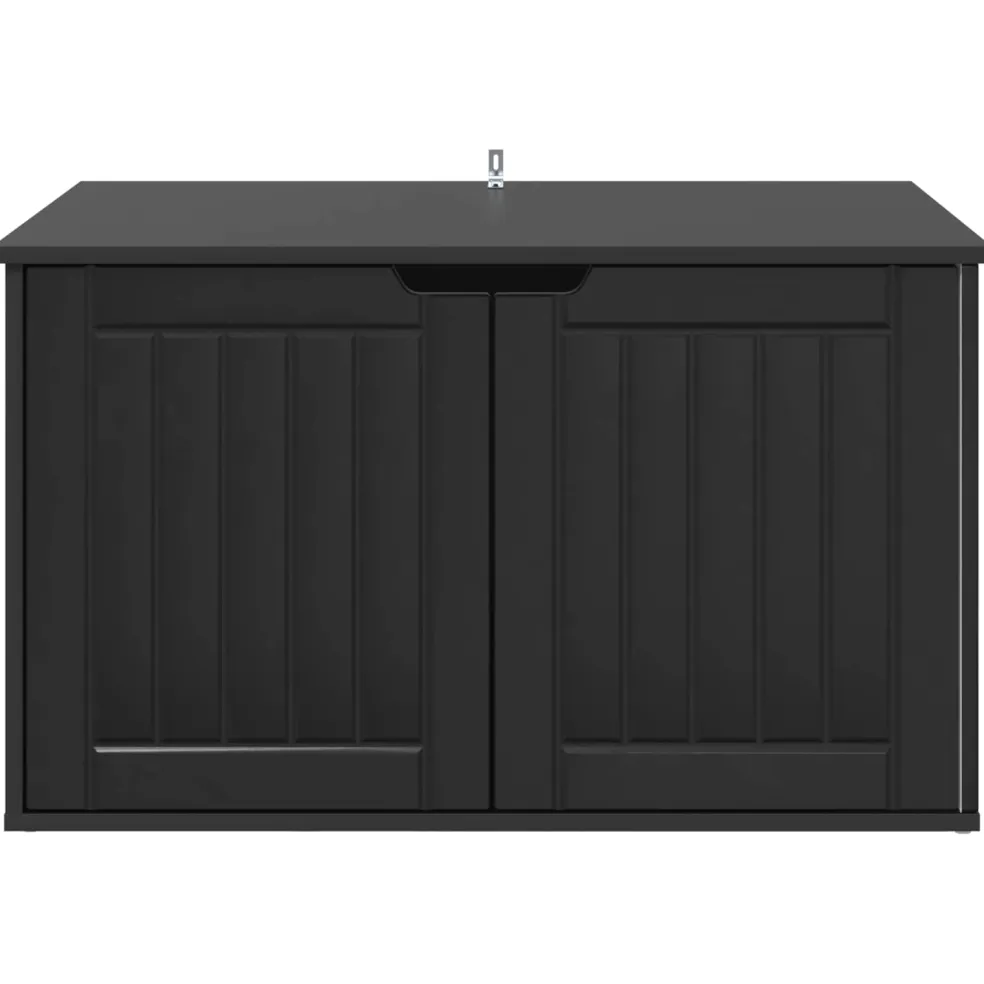vidaXL Kattenhuis Zwart 85 x 55 x 50,5 cm Bewerkt hout