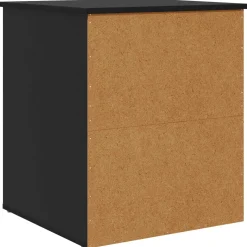 vidaXL Kattenhuis Zwart 53 x 52 x 62 cm Bewerkt hout
